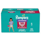 Pampers Diapers - Cruisers 360 - Size 5, 128 Count, Babyproof up to 100% Leakproof Pull-On Diaper