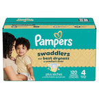 Pampers Swaddlers Diapers, Size 5 (20-37 lbs), 132 Count, Absorbent, Keeps Baby Dry and Comfortable, Skin Safe Disposable Baby Diaper (Packaging May Vary)