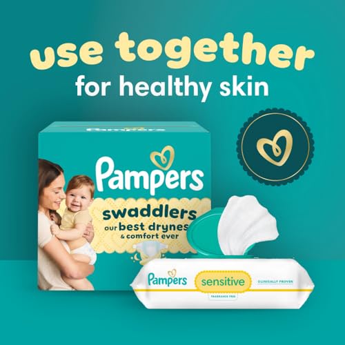 Pampers Swaddlers Diapers, Size 5 (20-37 lbs), 132 Count, Absorbent, Keeps Baby Dry and Comfortable, Skin Safe Disposable Baby Diaper (Packaging May Vary)