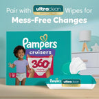Pampers Diapers - Cruisers 360 - Size 5, 128 Count, Babyproof up to 100% Leakproof Pull-On Diaper