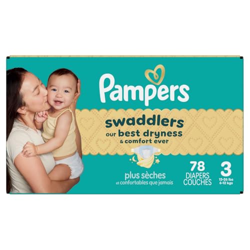 Pampers Swaddlers Diapers, Size 5 (20-37 lbs), 132 Count, Absorbent, Keeps Baby Dry and Comfortable, Skin Safe Disposable Baby Diaper (Packaging May Vary)