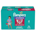 Pampers Diapers - Cruisers 360 - Size 5, 128 Count, Babyproof up to 100% Leakproof Pull-On Diaper