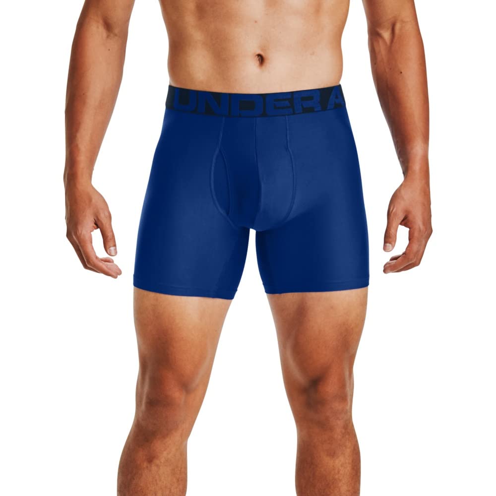 Under Armour Men's Multi-Pack Standard Tech Boxer Brief, 6" Inseam, All-Day Comfort & Ultra-Soft