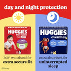 Huggies Size 6 Baby Diapers, Little Movers HuggFit 360° Baby Diapers with 360° Waistband, Size 6 (35+ lbs), 104 Count (2 Packs of 52), Packaging May Vary