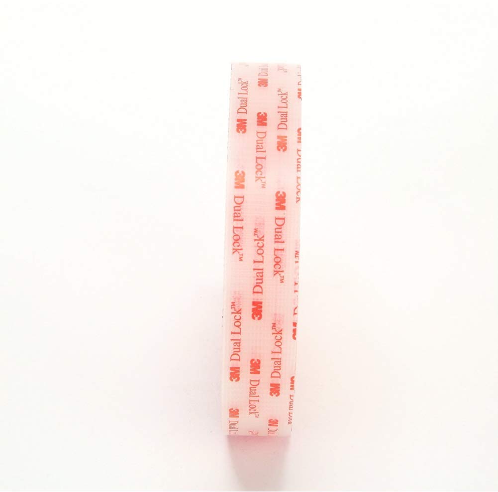 3M Dual Lock Reclosable Fastener SJ3560 (Clear, 1 in x 10 ft Roll) - Heavy Duty Adhesive Interlocking Tape for Indoor/Outdoor Mounting