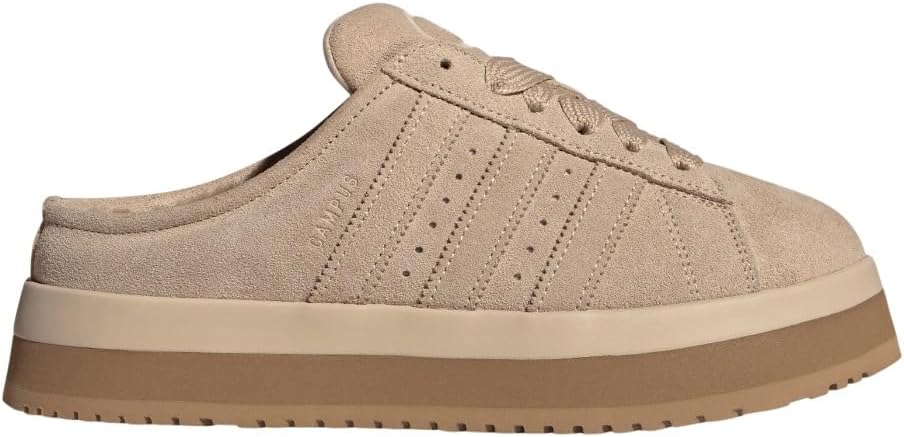adidas Womens Campus 00S Winter Low Slip On Sneakers Shoes Casual - Beige