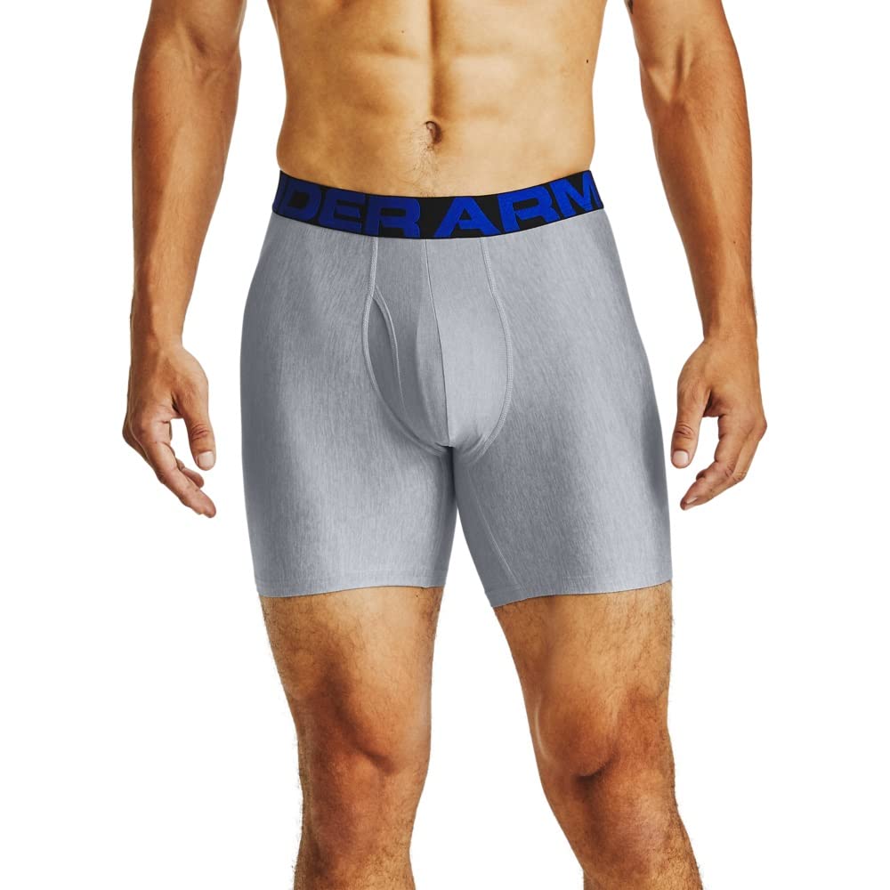 Under Armour Men's Multi-Pack Standard Tech Boxer Brief, 6" Inseam, All-Day Comfort & Ultra-Soft