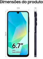 SAMSUNG Galaxy A16 4G Dual SIM (128GB, 2025) 6.7" 90Hz AMOLED, Splash Resistant, 8Core, 50MP Camera (Factory Unlocked International Model for GSM, Global) A165M/DS (25W Fast Charger Bundle, Black)