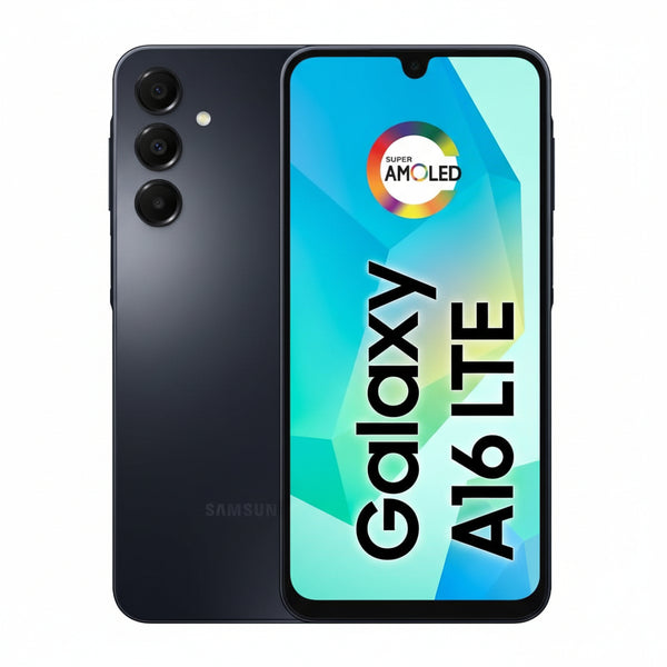SAMSUNG Galaxy A16 4G Dual SIM (128GB, 2025) 6.7" 90Hz AMOLED, Splash Resistant, 8Core, 50MP Camera (Factory Unlocked International Model for GSM, Global) A165M/DS (25W Fast Charger Bundle, Black)
