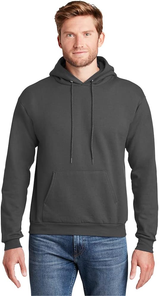 Hanes mens Hanes Men's Ecosmart Hoodie, Midweight Fleece Sweatshirt, Pullover Hooded Sweatshirt for Men