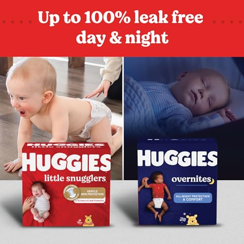 Huggies Size 1 Diapers, Little Snugglers Diapers, Size 1 (8-14 lbs), 198 Count (6 Packs of 33), Packaging May Vary