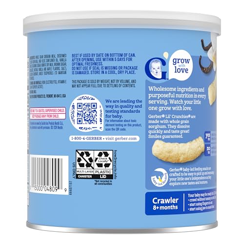 Gerber Snacks for Baby Lil Crunchies, Garden Tomato, 1.48 Ounce (Pack of 6)