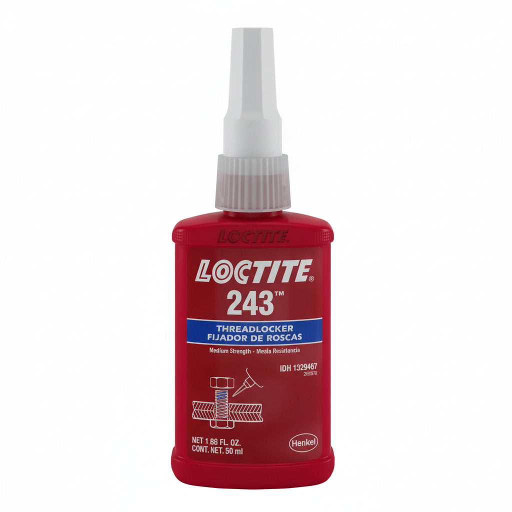 Loctite 1329467 243 Blue Medium Strength Threadlockers, 1.69 Ounces, 50 mL, 3/4" Thread