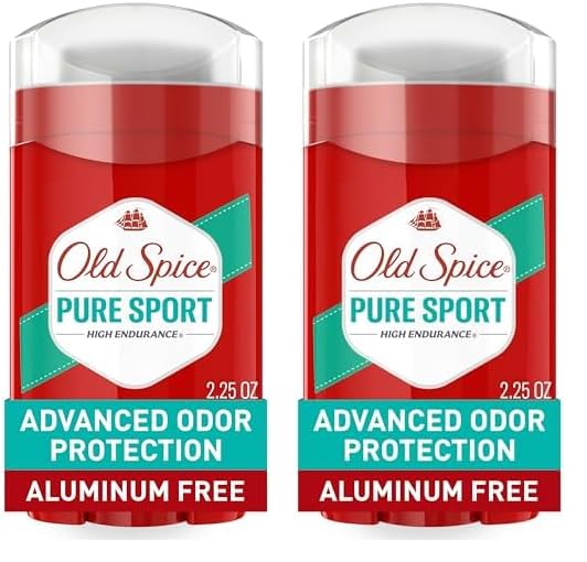 Old Spice Aluminum Free Deodorant For Men, High Endurance, 24/7 Sweat Defense & Odor Protection, 24/7 Freshness & Lasting Scent, Pure Sport Scent, 3.0 oz (Pack of 2)