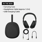 Sony WH-1000XM6/S Best Wireless Noise Canceling Headphones, Platinum Silver Bundle with Deco Essentials Exclusive CPS 26 Month Protection Pack | Official USA Partner Model