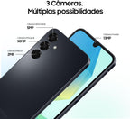 SAMSUNG Galaxy A16 4G Dual SIM (128GB, 2025) 6.7" 90Hz AMOLED, Splash Resistant, 8Core, 50MP Camera (Factory Unlocked International Model for GSM, Global) A165M/DS (25W Fast Charger Bundle, Black)