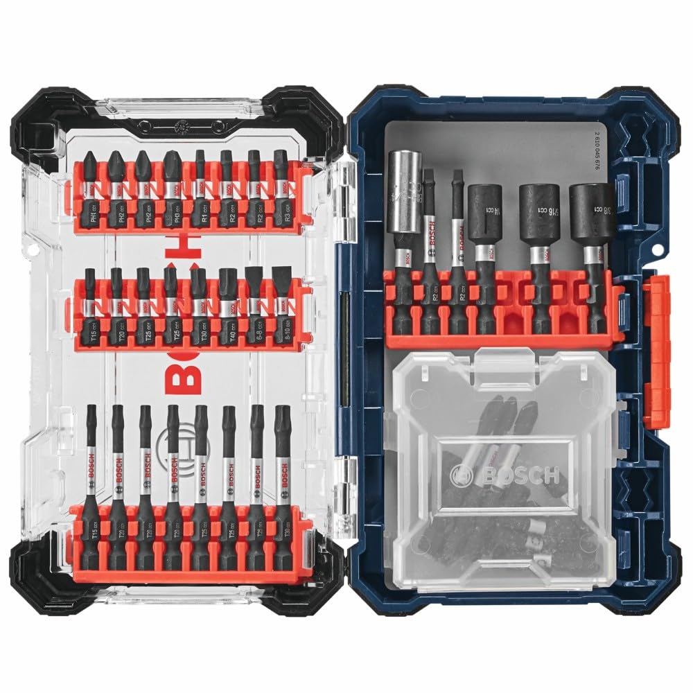 Bosch SDMSD45 45 pc. Driven Impact Screwdriving Custom Case Set