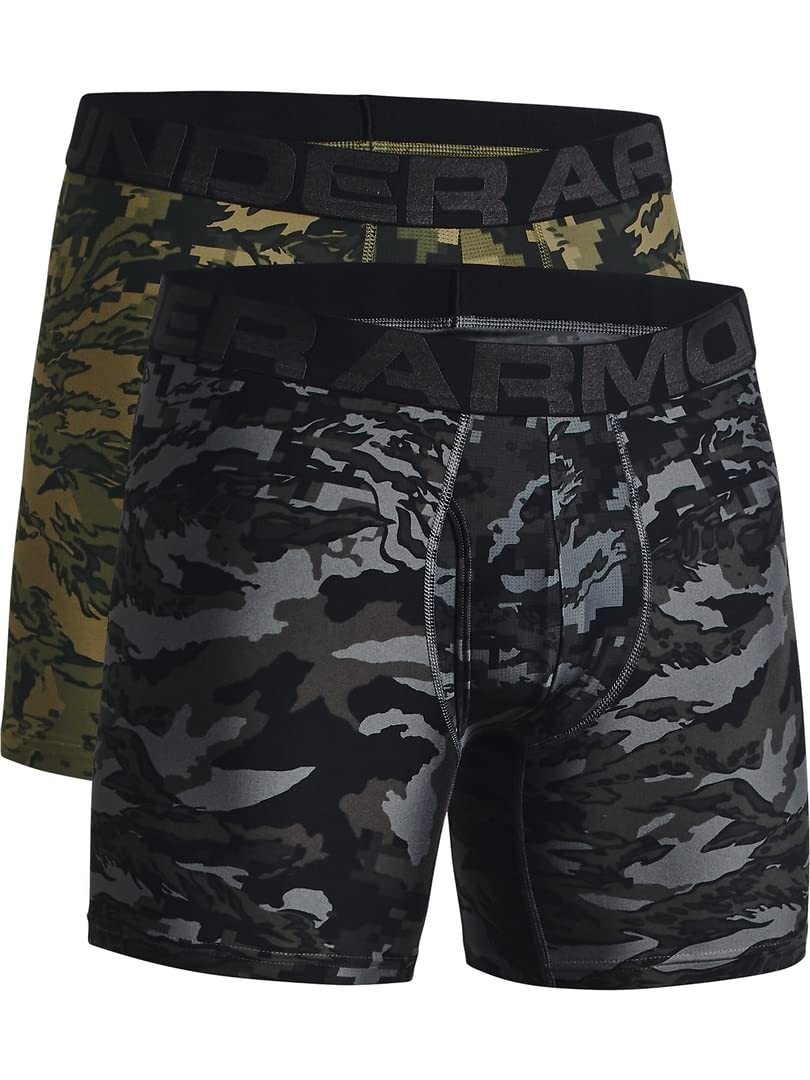 Under Armour Men's Multi-Pack Standard Tech Boxer Brief, 6" Inseam, All-Day Comfort & Ultra-Soft