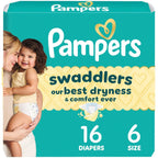 Pampers Swaddlers Diapers, Size 5 (20-37 lbs), 132 Count, Absorbent, Keeps Baby Dry and Comfortable, Skin Safe Disposable Baby Diaper (Packaging May Vary)