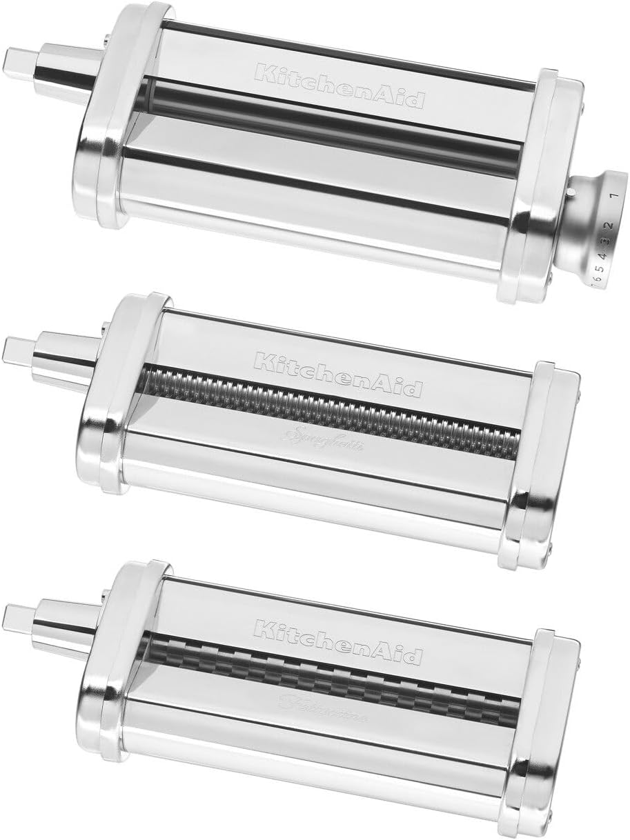 KitchenAid Stand Mixer Attachment, KSMPRA 3-Piece Pasta Roller & Cutter Set