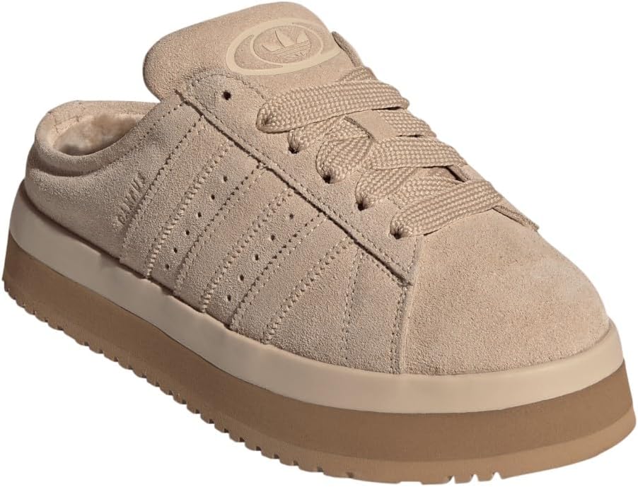 adidas Womens Campus 00S Winter Low Slip On Sneakers Shoes Casual - Beige