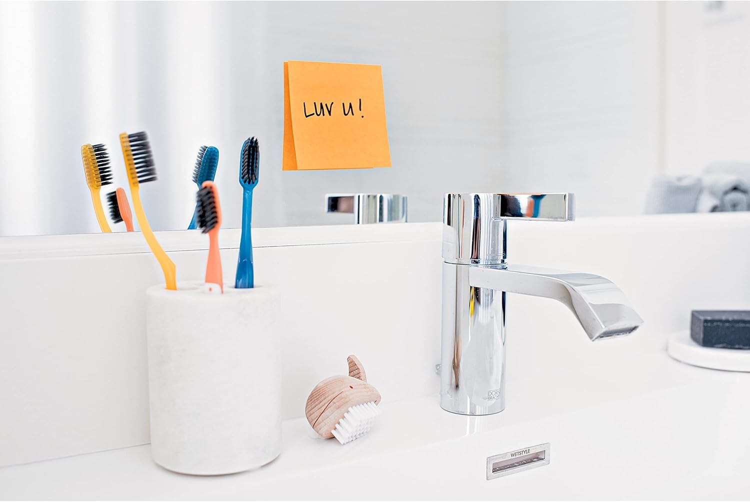 Post-it Super Sticky Notes, 3x3 in, 6 Pads, 2X The Sticking Power, Energy Boost Collection, Bright Colors (Orange, Pink, Blue, Green),Recyclable (654-6SSAU)