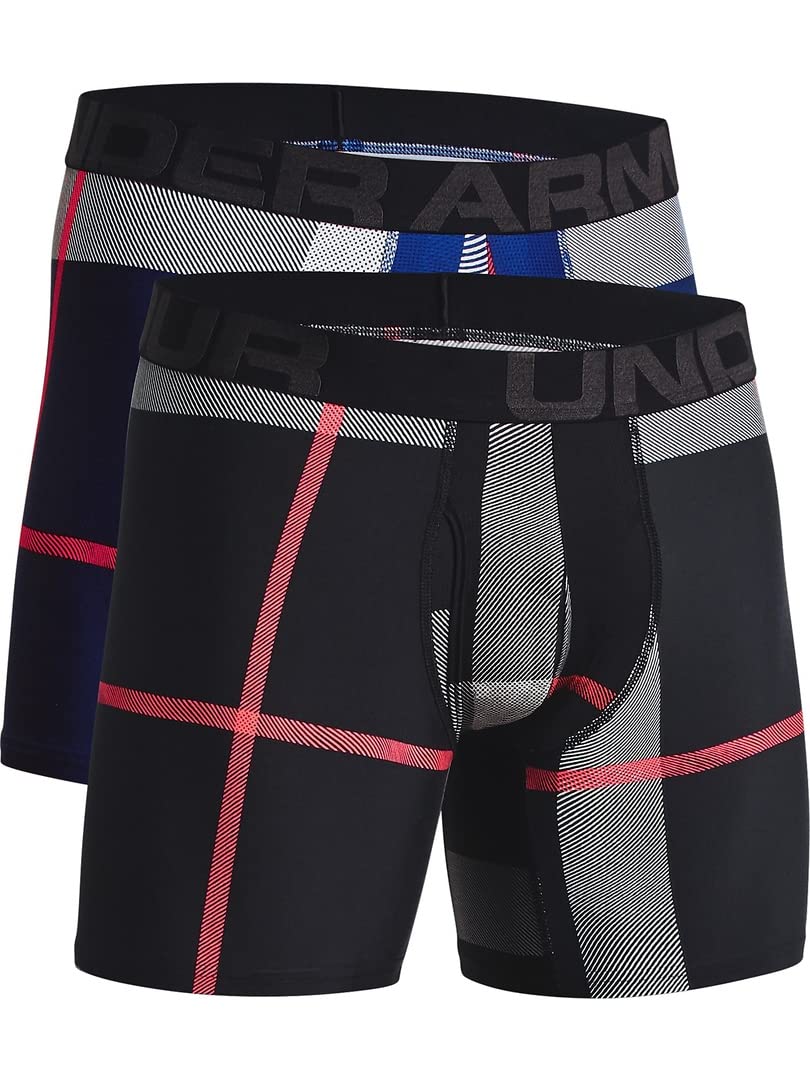 Under Armour Men's Multi-Pack Standard Tech Boxer Brief, 6" Inseam, All-Day Comfort & Ultra-Soft