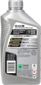 Mobil 1 Advanced Full Synthetic Motor Oil 10W-30, 1 Quart (Pack of 6)
