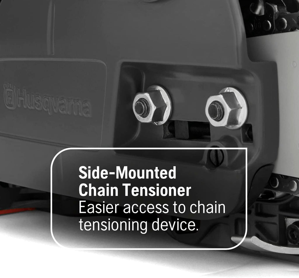 Husqvarna 460 Rancher Gas Powered Chainsaw, 60.3-cc 3.6-HP, 2-Cycle X-Torq Engine, 24 Inch Chainsaw with Automatic Adjustable Oil Pump, For Wood Cutting, Tree Trimming and Land Clearing