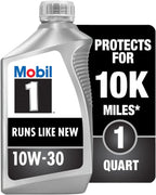 Mobil 1 Advanced Full Synthetic Motor Oil 10W-30, 1 Quart (Pack of 6)