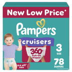 Pampers Diapers - Cruisers 360 - Size 5, 128 Count, Babyproof up to 100% Leakproof Pull-On Diaper