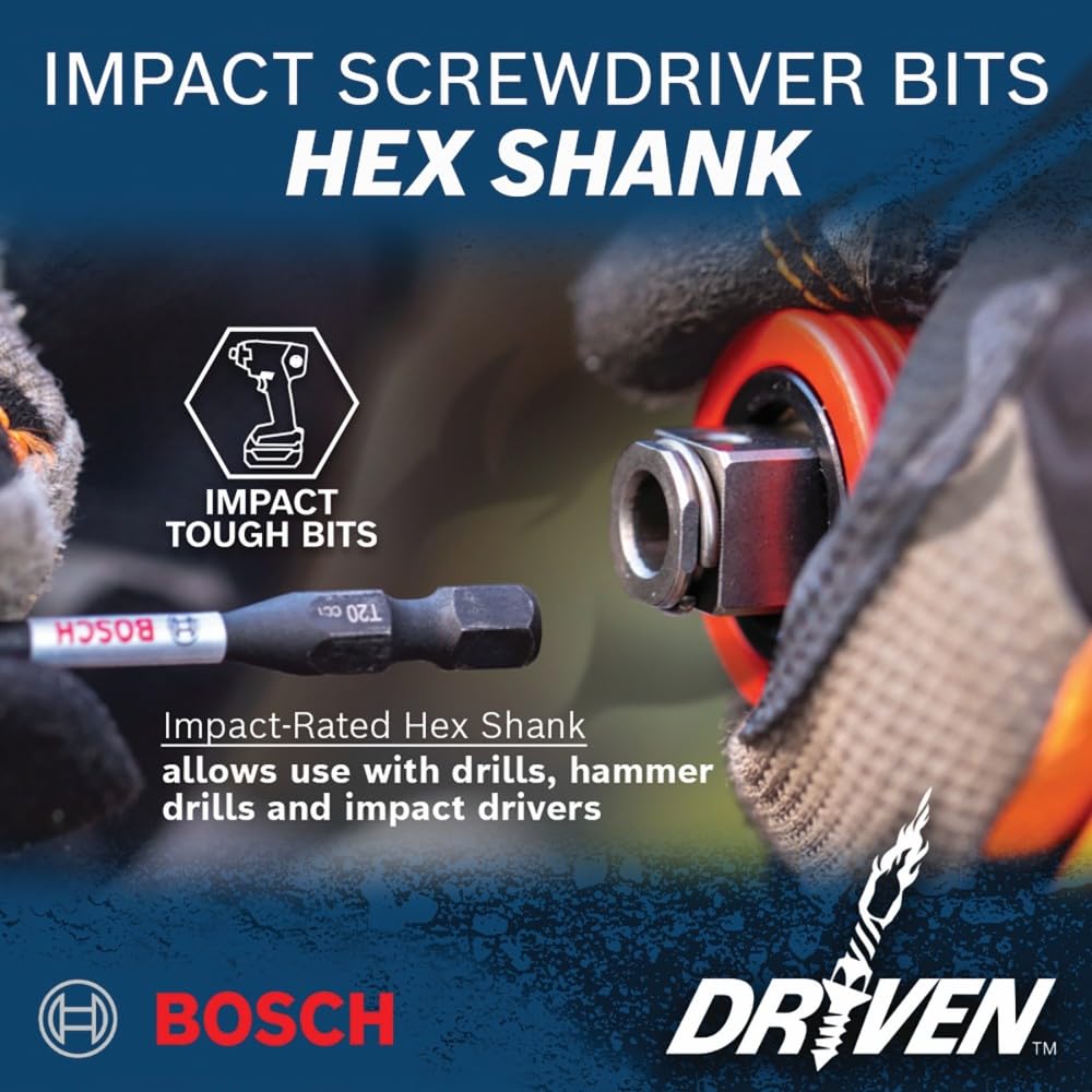 Bosch SDMSD45 45 pc. Driven Impact Screwdriving Custom Case Set