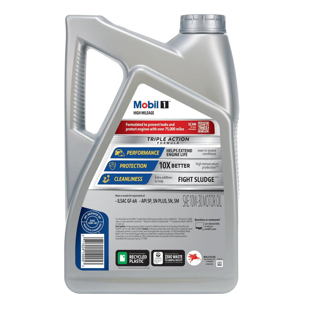 Mobil 1 European Car Formula Full Synthetic Motor Oil 0W-40, 5 Quart