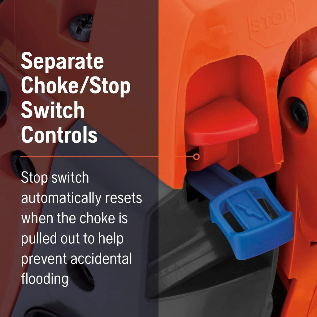 Husqvarna 460 Rancher Gas Powered Chainsaw, 60.3-cc 3.6-HP, 2-Cycle X-Torq Engine, 24 Inch Chainsaw with Automatic Adjustable Oil Pump, For Wood Cutting, Tree Trimming and Land Clearing