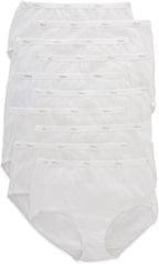 Hanes Women's Underwear Briefs Pack, 10-Pack, Cotton Panties for Women, Moisture-Wicking, Full Coverage