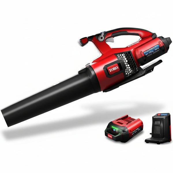 Toro 60-Volt Max Electric Brushless Cordless Leaf Blower with 120 MPH Air Speed and 605 CFM, 2.5 Ah Lithium Ion Battery & Charger Included