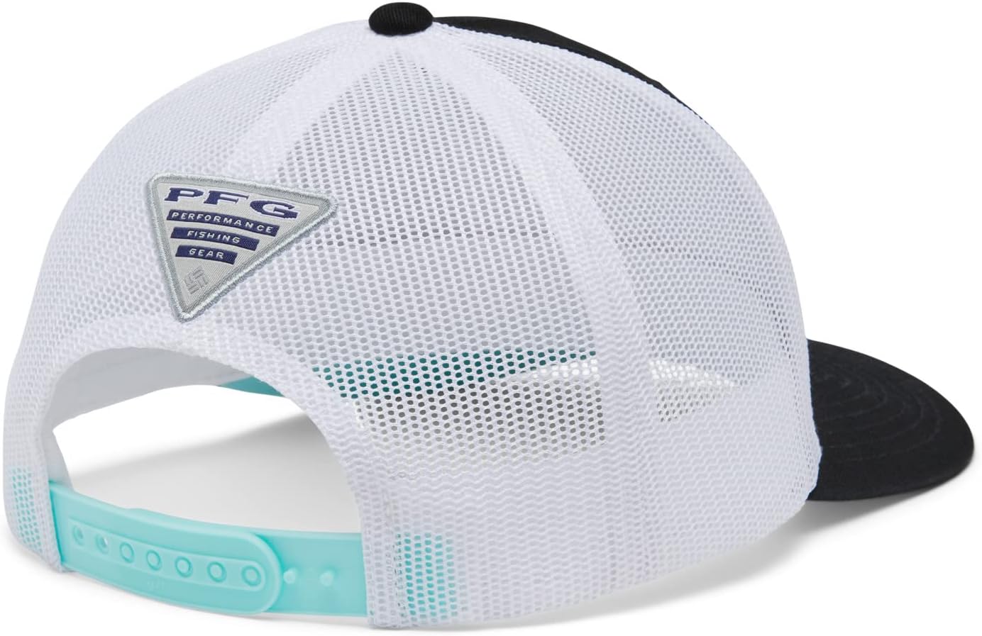 Columbia Unisex Unisex PFG Fish Flag Mesh Snap Back Hat, Black/White, One Size