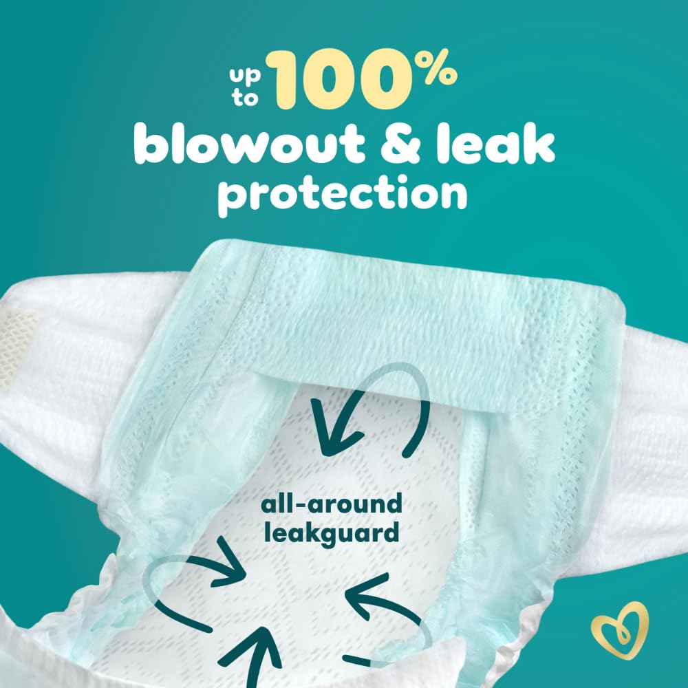 Pampers Swaddlers Diapers, Size 5 (20-37 lbs), 132 Count, Absorbent, Keeps Baby Dry and Comfortable, Skin Safe Disposable Baby Diaper (Packaging May Vary)