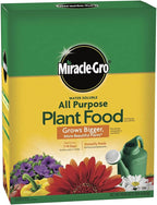 Miracle-Gro Water Soluble All Purpose Plant Food, For All Indoor or Outdoor Plants, Roses, Flowers, Vegetables, Houseplants, Trees, and Shrubs, 1.5 lbs