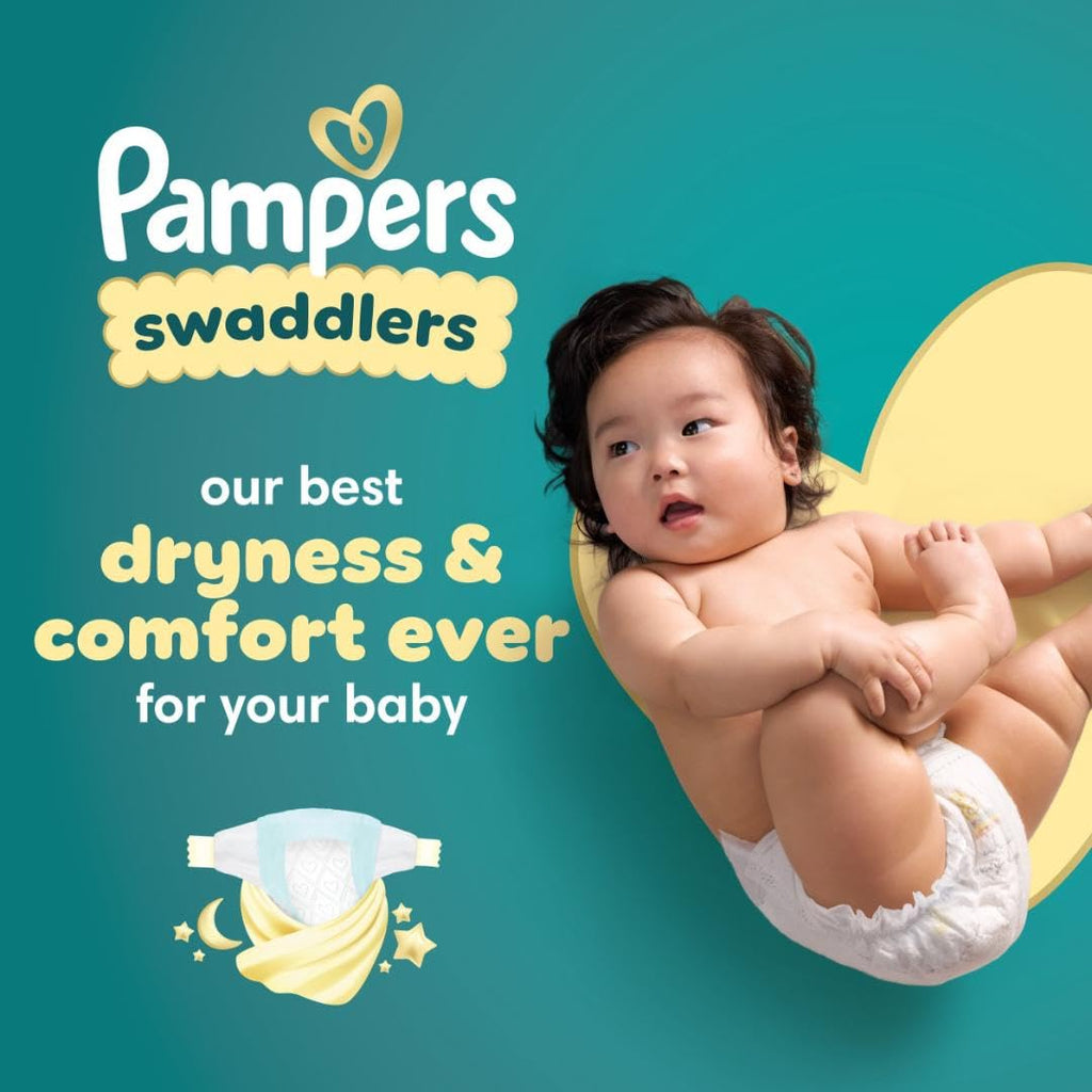 Pampers Swaddlers Diapers, Size 5 (20-37 lbs), 132 Count, Absorbent, Keeps Baby Dry and Comfortable, Skin Safe Disposable Baby Diaper (Packaging May Vary)