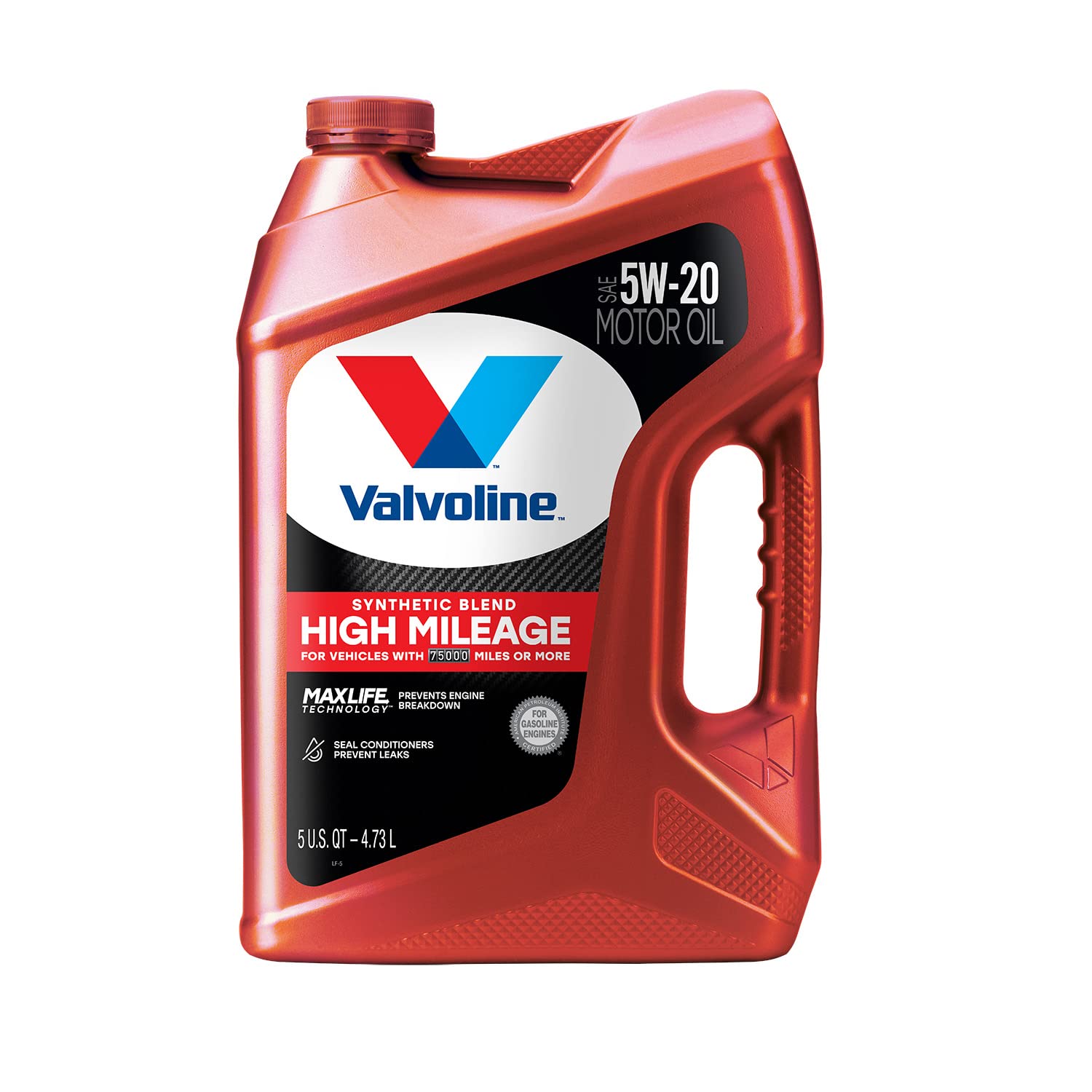 Valvoline High Mileage 150K with Maxlife Plus Technology 5W-30 Motor Oil 5 Quart