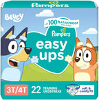Pampers Training Pants - Easy Ups Boys & Girls Bluey - Size 5T-6T, 84 Count, Children's Potty Underwear (Packaging May Vary)