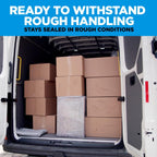 Scotch Heavy Duty Shipping Packing Tape, Clear, Packing Tape for Moving Boxes and Packaging Supplies, 1.88 in. x 22.2 yd., 6 Roll Dispensers, Moving Supplies