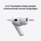 Apple AirPods Pro 3 Wireless Earbuds, Active Noise Cancellation, Live Translation, Heart Rate Sensing, Hearing Aid Feature, Bluetooth Headphones, Spatial Audio, High-Fidelity Sound, USB-C Charging