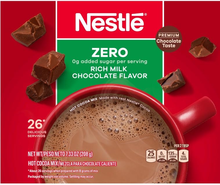 Nestle Hot Cocoa Mix, Fat Free With Calcium, 7.33 Oz