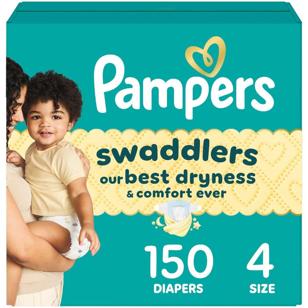 Pampers Swaddlers Diapers, Size 5 (20-37 lbs), 132 Count, Absorbent, Keeps Baby Dry and Comfortable, Skin Safe Disposable Baby Diaper (Packaging May Vary)