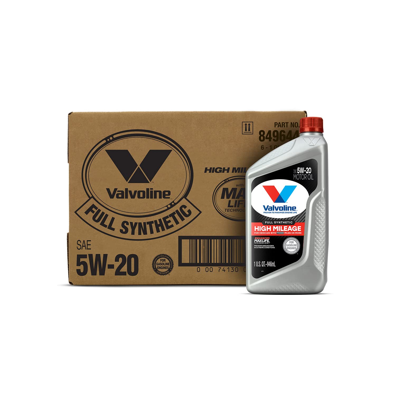 Valvoline High Mileage 150K with Maxlife Plus Technology 5W-30 Motor Oil 5 Quart