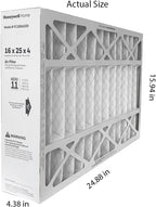 Honeywell FC100A1029 (2 Pack) - 16" x 25" x 4" Pleated Air Filter, MERV 11 Bundle with Same Day Supply Filter Change Reminder