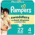 Pampers Swaddlers Diapers, Size 5 (20-37 lbs), 132 Count, Absorbent, Keeps Baby Dry and Comfortable, Skin Safe Disposable Baby Diaper (Packaging May Vary)