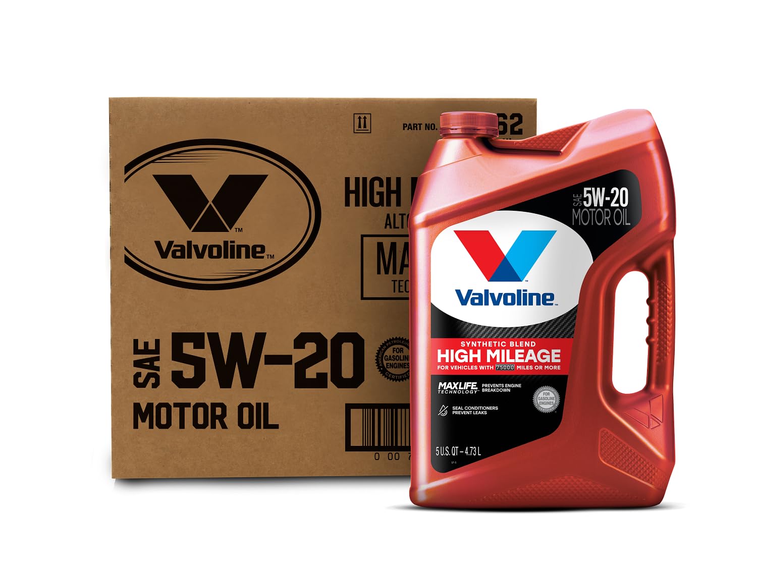 Valvoline High Mileage 150K with Maxlife Plus Technology 5W-30 Motor Oil 5 Quart